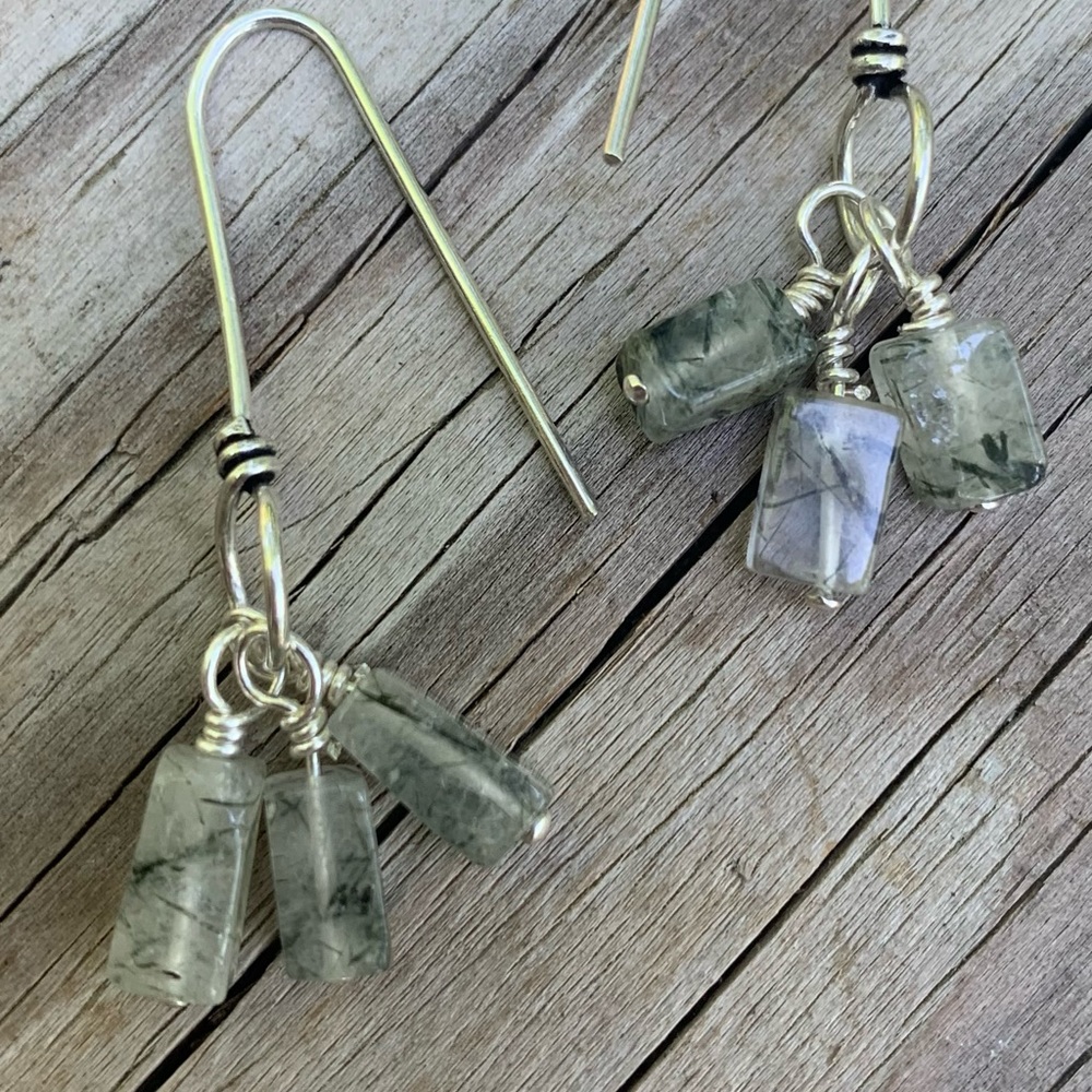 Rutilated Quartz. All Sterling Silver. Hand wired. High quality. - Picture 2 of 8